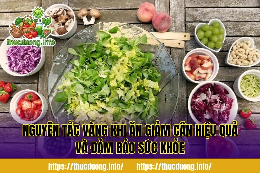 Nguyên tắc vàng khi ăn giảm cân hiệu quả và đảm bảo sức khỏe
