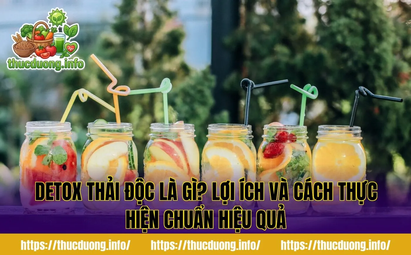 Detox Thải Độc Là Gì? Lợi Ích Và Cách Thực Hiện Chuẩn Hiệu Quả