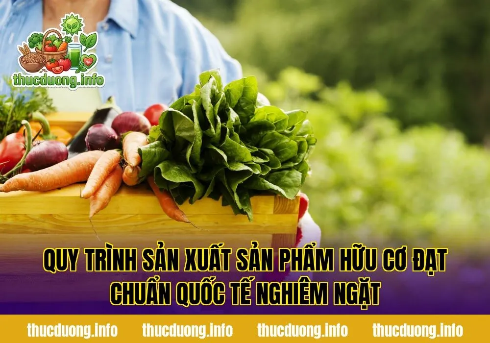 Quy trình sản xuất sản phẩm hữu cơ đạt chuẩn quốc tế nghiêm ngặt