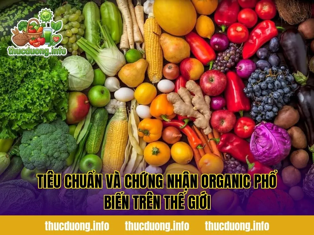 Tiêu chuẩn và chứng nhận organic phổ biến trên thế giới