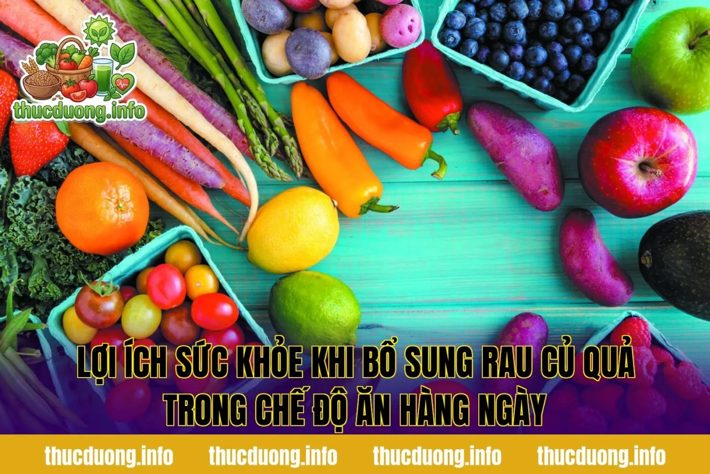 Lợi ích sức khỏe khi bổ sung rau củ quả trong chế độ ăn hàng ngày