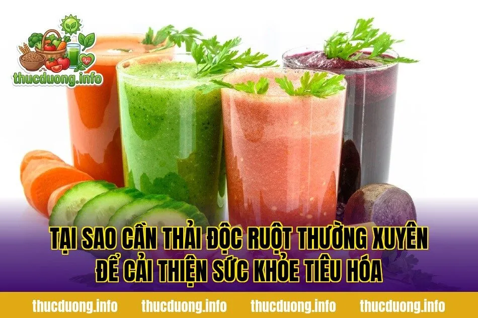 Tại sao cần thải độc ruột thường xuyên để cải thiện sức khỏe tiêu hóa