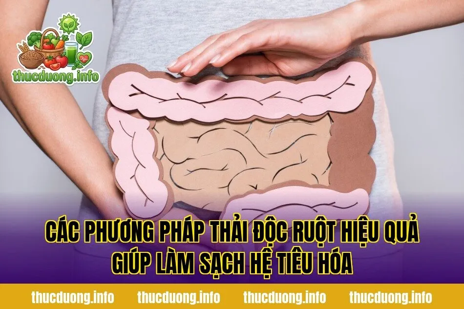 Các phương pháp thải độc ruột hiệu quả giúp làm sạch hệ tiêu hóa