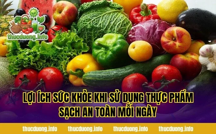 Lợi ích sức khỏe khi sử dụng thực phẩm sạch an toàn mỗi ngày