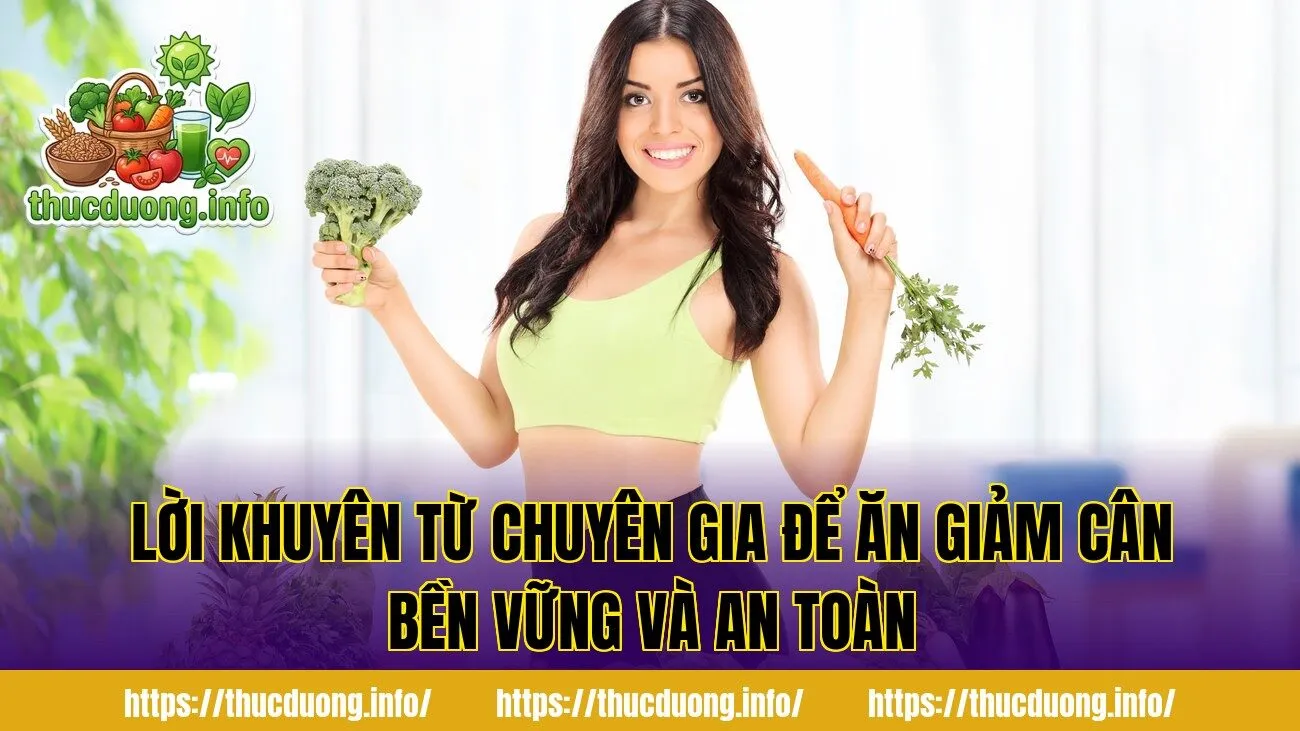 Lời khuyên từ chuyên gia để ăn giảm cân bền vững và an toàn