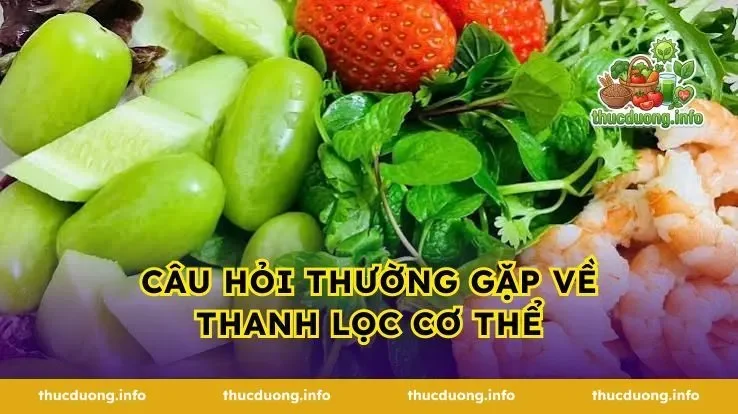 Câu hỏi thường gặp về thanh lọc cơ thể